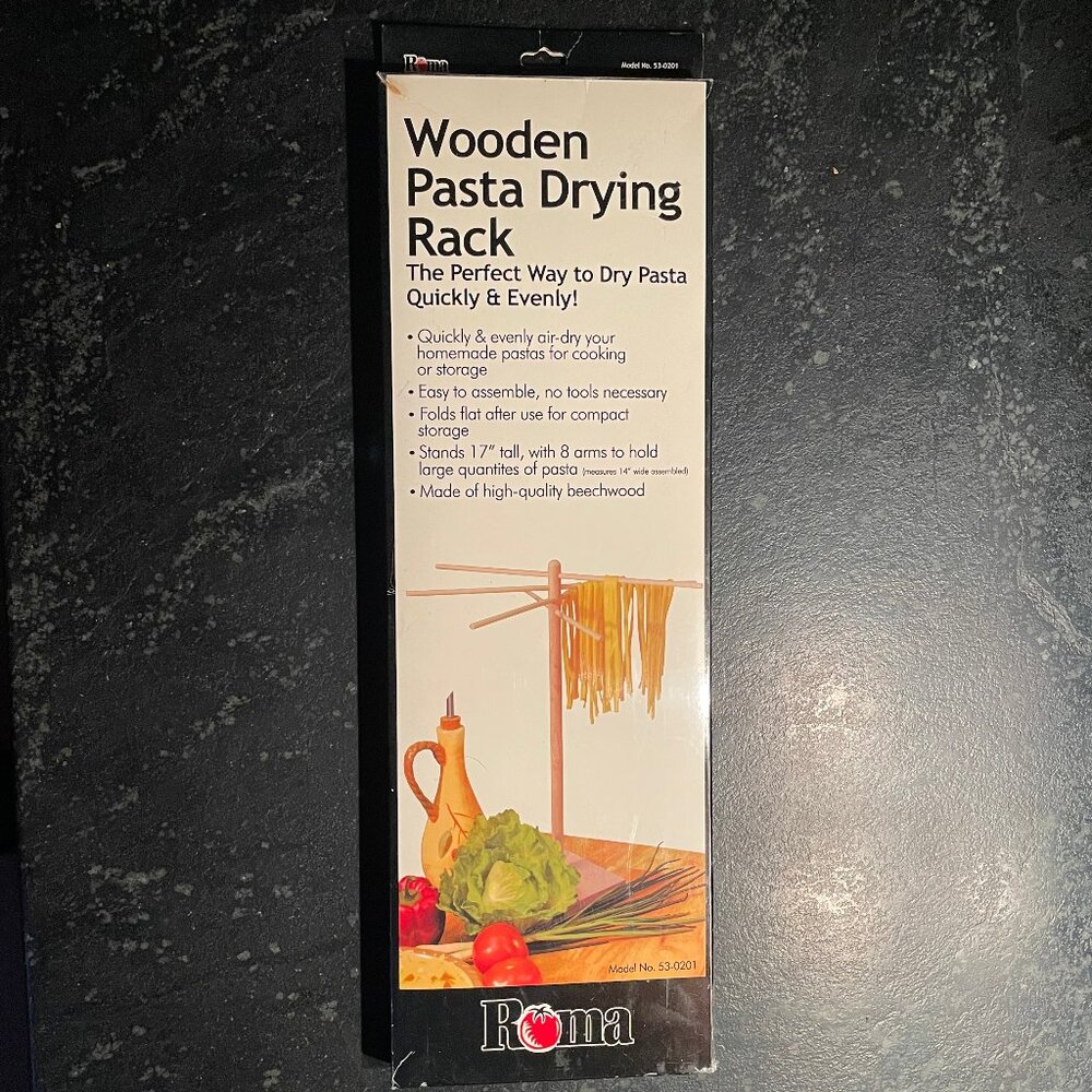 Wooden Pasta Drying Rack (NWOT)